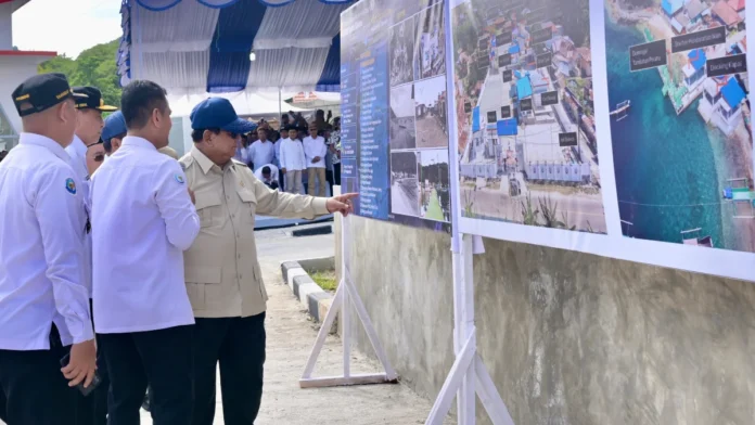presiden prabowo di kampung nelayan